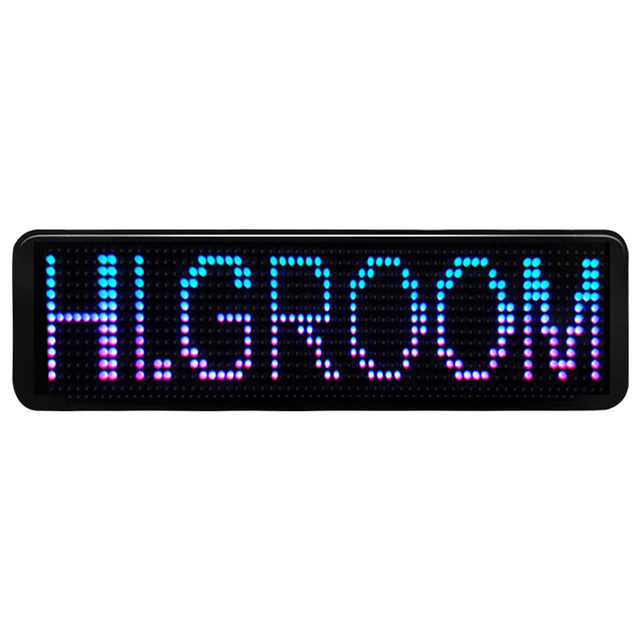 Flexible Led Sign Board Programmable Messages Waterproof Stickers Rgb Led Display Panel for Shop Car Window Led Matrix Screen