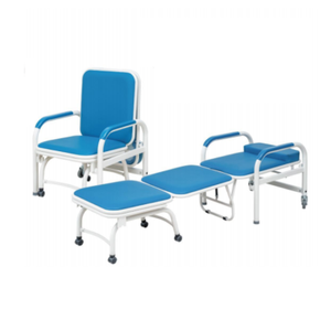 Chaise d'<span class=keywords><strong>accompagnement</strong></span> pliable Hochey Medical avec rangement sous le lit, mobilier hospitalier - Product Image 1