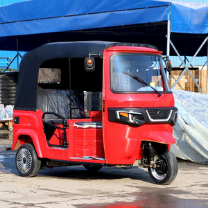 Tuk-tuk Rickshaw Veicolo di Trasporto Modello Bajaj Triciclo Elettrico Motociclo a Carrozzeria Aperta per Passeggeri TVS - Product Image 5