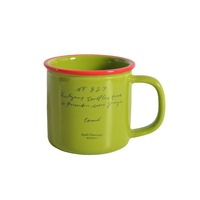 Tasse à café rétro style Ins, en grès coloré, personnalisable avec logo, emballage en boîte blanche, pour eau, petit-déjeuner, lait