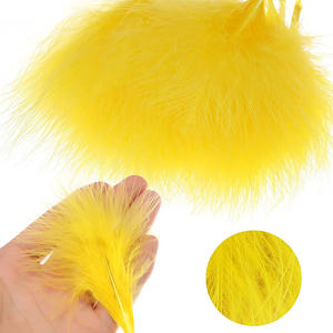 Gran oferta de plumas de sangre de marabú de pavo de alta calidad de 2-3 "para Material de pesca de atado de moscas de Carnaval - Product Image 3