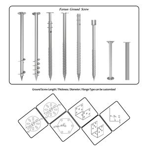 เสาเหล็กชุบสังกะสีสำหรับยึดติดพื้นดินแบบหนัก ยี่ห้อฟาร์ซัน - Product Image 6
