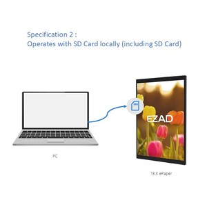 Liseur de livres électroniques à encre électronique à économie d'énergie, résolution 1600x1200, processeur quadricœur, système d'exploitation Android 12, mémoire 4 Go + 32 Go, Wi-Fi, 29,3x21,6 EPaper - Product Image 5