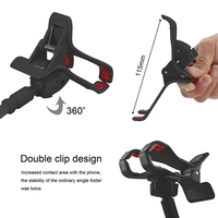 Support de téléphone flexible à col de cygne de 70 cm, pince universelle pour smartphone, réglage à 360°, support de téléphone paresseux, support de bureau, support de lit