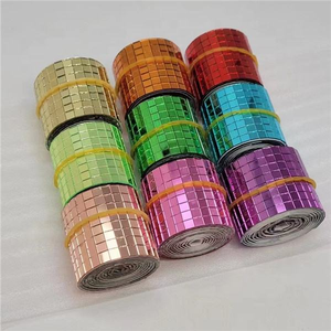 Adesivi a <span class=keywords><strong>Specchio</strong></span> Quadrati per Palla da Discoteca, 1m di Lunghezza, Pezzi di Vetro a <span class=keywords><strong>Specchio</strong></span> Reali, Fogli di Piastrelle a Mosaico per Discoteca - Product Image 6