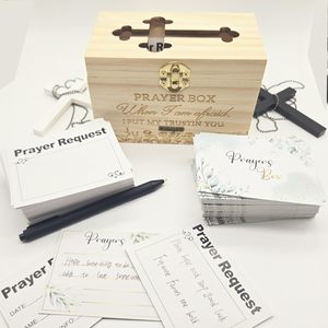 Wooden Prayer <b>Box</b> Rectangular <b>Lockable</b> <b>Storage</b> <b>Box</b> With Cross Design For Religious Use - Product Image 1
