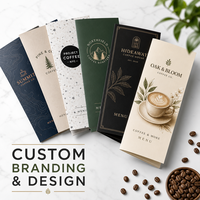 Menus à emporter tri-pliés sur mesure et brochures imprimées en couleur pour les cafés et les restaurants de fruits