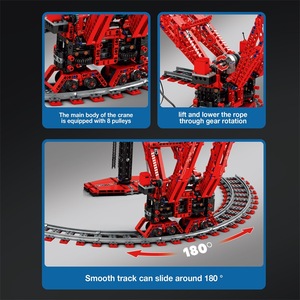 Reobrix Mechanic Sk6000 Juego de Bloques de Construcción de Grúas y Camiones, 51 Piezas, Juguete Educativo de Plástico para Niños de 8 a 13 Años - Product Image 4