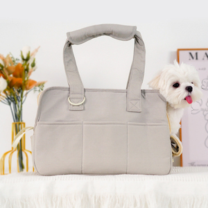 Fluggesellschaft-Zugelassene Niedliche Weiche Sechs-Taschen Waschbare Umhängetasche Haustier-Tragetasche Auto Zusammenklappbare Luxus-Hundetasche für Kleine Hunde - Product Image 1