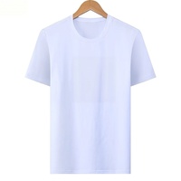 Camiseta de Verano Personalizada OEM para Hombre, Manga Corta, Color Sólido, Serigrafía, 100% Poliéster, Corte Holgado Informal para Jóvenes y Adultos