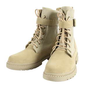 DFD0113 Platform Desert <b>Boots</b> with Buckle Straps Fasten Tie for <b>Pants</b> Cuff Organize - Product Image 2