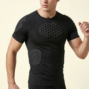 Gilet d'impact professionnel pour hommes, football, rugby, <span class=keywords><strong>maillot</strong></span> anti-collision rembourré en maille 3D respirante pour gardien <span class=keywords><strong>de</strong></span> but - Product Image 6