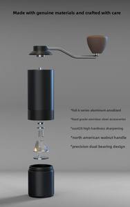 เครื่องบดกาแฟแบบปรับได้ด้วยตนเอง เครื่องบดกาแฟแบบ<span class=keywords><strong>มือ</strong></span>ถือ เครื่องบดกาแฟพกพาสำหรับการเดินทาง แคมป์ปิ้ง และใช้ในบ้าน - Product Image 4