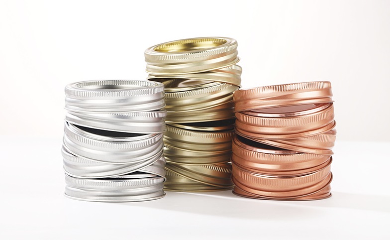 Non Spill Feature and Twist Off Cap Sealing Type Metal Lid for Jars