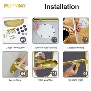 Cơ thể dài sàn hình bầu dục mặc quần áo phòng ngủ Miroir khung kim loại đầy đủ chiều dài đồ trang sức Tủ xoay đứng gương với lưu trữ - Product Image 5