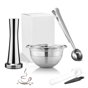 Ensemble de dosettes de café Vertuo réutilisables en acier inoxydable 304 compatibles avec <span class=keywords><strong>Nespresso</strong></span> Vertuoline - Product Image 2