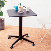 Mesa plegable de entrenamiento de reuniones con ruedas Blanco Novedad Metal hierro y aleación de aluminio gasdynamic Escritorio de pie