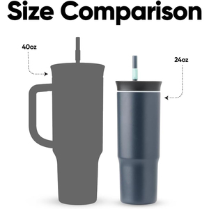 แก้วสแตนเลสสองชั้นเก็บความเย็นทนน้ำ <span class=keywords><strong>OW8</strong></span>ไม่มี BPA 24ออนซ์พร้อมฝาและหลอด - Product Image 3