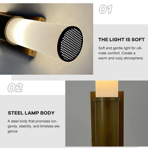 Lámpara de Pared LED Acrílica Moderna de Alta Calidad E26 para Decoración de Interiores de Dormitorios de Hotel y Pasillos - Product Image 4