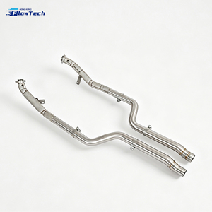 ท่อดาวน์ไปป์แบบไหลสูงสำหรับ Mercedes E550 CLS550 W212 W218 M278 4.7L V8 Biturbo ผลิตจากเหล็ก 304 สำหรับอัพเกรดท่อไอเสียแบบเรซซิ่ง - Product Image 3