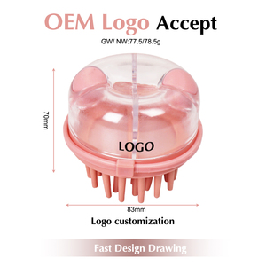 หวีซิลิโคนกันน้ำสำหรับนวดทำความสะอาดหนังศีรษะ ขนแปรงนุ่ม สำหรับสระผม ขายส่ง 3 วัน  GZ RTS  แบบคละแบบ - Product Image 3