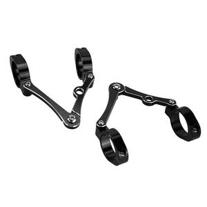 Abrazadera de soporte de tubo de horquilla de faro universal de 39mm-41mm para Harley Sportster XL <span class=keywords><strong>Cafe</strong></span> <span class=keywords><strong>Racer</strong></span> Honda, soporte de montaje negro para motocicleta - Product Image 2