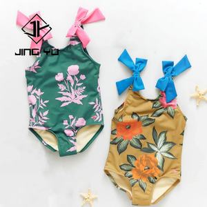 ODM New Design Kids Girl Printed One Piece Swimwear <b>Children</b> Bikini Models Girls Swimsuit Manufacturers - Product Image 1