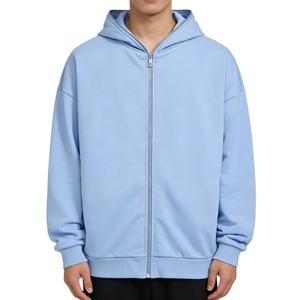 Sudadera con Capucha Personalizada Lisa, Extra Grande, Gruesa, 100% Algodón, Proveedor de Moda de Invierno, Sudadera con Cierre para Hombre, Estilo Urbano - Product Image 1