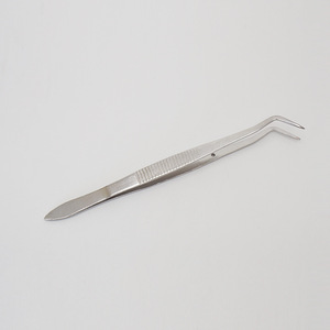 Pince dentaire 16 cm en forme de coude, pince à boules de coton, outil d'examen buccal - Product Image 1