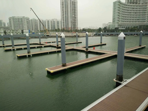 White/Black Color Pe 18" <strong>Piling</strong> Cap for Marine Floating <strong>Dock</strong> - Product Image 6