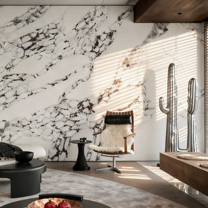 Runpin calacatta יוקרתי לבן קוורץ מלאכותי אבן גדולה מהונדסת שטח מלוטש פרויקטים - Product Image 1