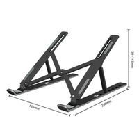 Support pliable en ABS pour ordinateur portable Goleit, support portable pour tablette, support réglable avec refroidissement, compatible iPad
