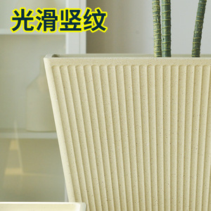 <strong>Square</strong> <strong>Large</strong> Diameter Vertical Stripes Breathable Durable Flower Pot Plant All-match Thickened Indoor Balcony Paradise <strong>Planters</strong> - Product Image 5