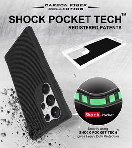 Per <span class=keywords><strong>Samsung</strong></span> Galaxy <span class=keywords><strong>S22</strong></span> custodia per telefono In TPU 2 In 1 combinata con copertura In fibra di carbonio nera di tendenza Ultra popolare per <span class=keywords><strong>Samsung</strong></span> <span class=keywords><strong>S22</strong></span> Plus - Product Image 2