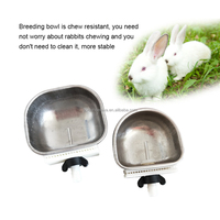 Abreuvoirs automatiques en acier inoxydable YYC pour animaux, coupelles à boire pour rongeurs et oiseaux, bols à boire pour lapins en cage