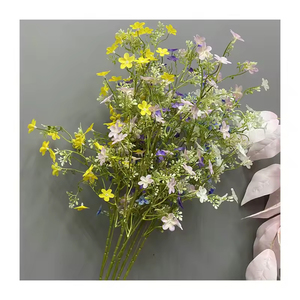 Flores silvestres pequeñas de imitación para decoración de interiores, flores artificiales para sala de estar, muebles de sala de estar, flores de seda - Product Image 5