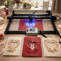 Machine de découpe laser CNC pour l'art papier complexe et les fleurs en papier, graveur laser de bureau pour les entreprises de création en papier