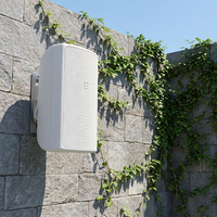 Système de sonorisation public passif à gamme complète noir/blanc, enceintes audio PA, enceintes murales portables stéréo de 8 pouces