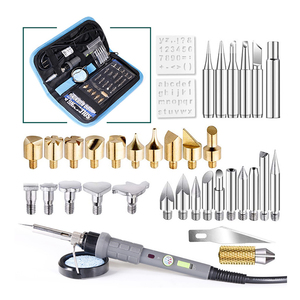 Kit de quema de <span class=keywords><strong>madera</strong></span> de 60W, Pluma de pirograbado profesional, temperatura ajustable, herramientas <span class=keywords><strong>para</strong></span> soldar y quemar <span class=keywords><strong>madera</strong></span> - Product Image 2