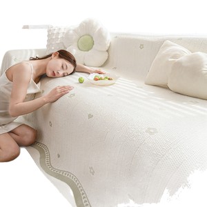 Cool Bean <b>Sofa</b> <b>Cover</b> Full Coverage Ice Silk Summer Living Room <b>Sofa</b> Blanket 145-185CM Modular <b>Sofa</b> Print Pattern - Product Image 5