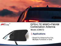 Antenne de type aileron de requin JCM072 à montage supérieur DVB-T LTE GPS Radio AM FM pour véhicule
