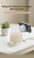 Mini haut-parleur, idées cadeaux pour adolescents, haut-parleur avec diaphragme de basses, haut-parleur à aimant interne 3W, 8H d'autonomie, TWS