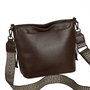 Sac à main de luxe pour femme 2026 de marque de créateur, sac bandoulière avec boucle et fermeture éclair dorée - Product Image 2