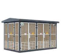 Transformateur de puissance complet extérieur de type boîte préfabriqué de style européen YBM YBM-12/0.4 200KVA Triphasé 50Hz