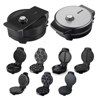 GiaYol 2026 Gaufrier, Grill et Machine à Sandwich 4-en-1 à Plaques Amovibles pour Usage Domestique avec Machine à Petit-Déjeuner GS