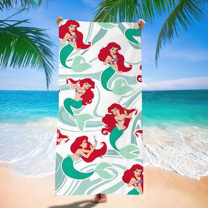 Toalla de Baño Grande de Microfibra con Diseño de Princesa Marina, 70*140cm, Secado Rápido, Antiarena, Venta al Por Mayor - Product Image 3