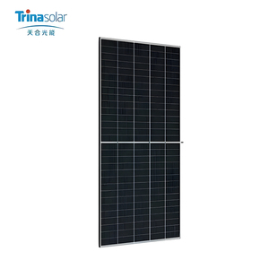 แผงเซลล์แสงอาทิตย์โมโนคริสตัลไลน์ Trina 400W 450W 550W 600W แบบกระจกสองชั้นกันน้ำสำหรับใช้ในบ้าน - Product Image 4