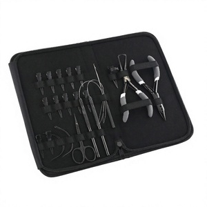 Top Selling Hair Extension Tools Kit for Micro Nano <b>Ring</b> Loop Hair Extension Pliers Set with Needles Parting Finger & Scissor - Product Image 1