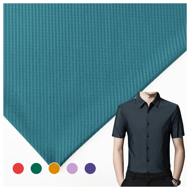 China Suppliers Knit Print Mens Clothing Fabric , 84% Polyester 16% Spandex Material Woven Like Fabric for Sale