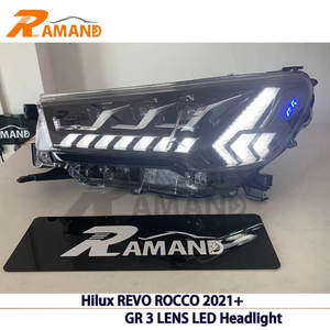 Faro Delantero LED de Buena Calidad para Hilux 2021+ con Logotipo GR, Accesorios de Faros LED para Hilux Revo Rocco GR - Product Image 6